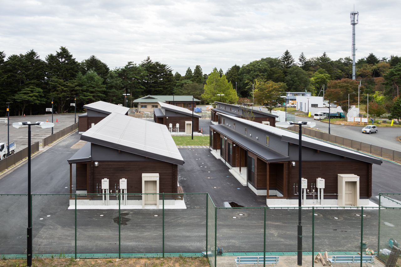 木造仮設住宅群再利用プロジェクト 浪江町復興拠点滞在施設 設計 はりゅうウッドスタジオ 施工 泉田組 株式会社新建築社